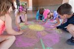 Photo of Paxson Students completing art project